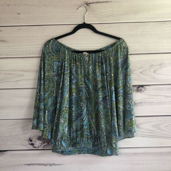 MICHAEL Michael Kors Tops - MICHAEL Michael Kors Paisley Print Peasant Blouse